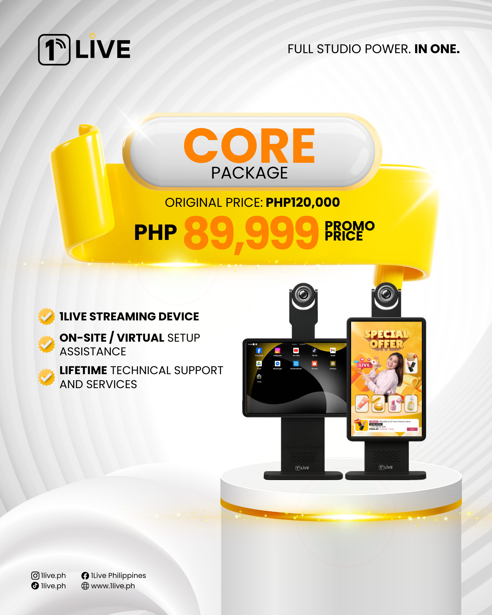 1LIVE ALL-IN-ONE Livestreaming Device – 1live