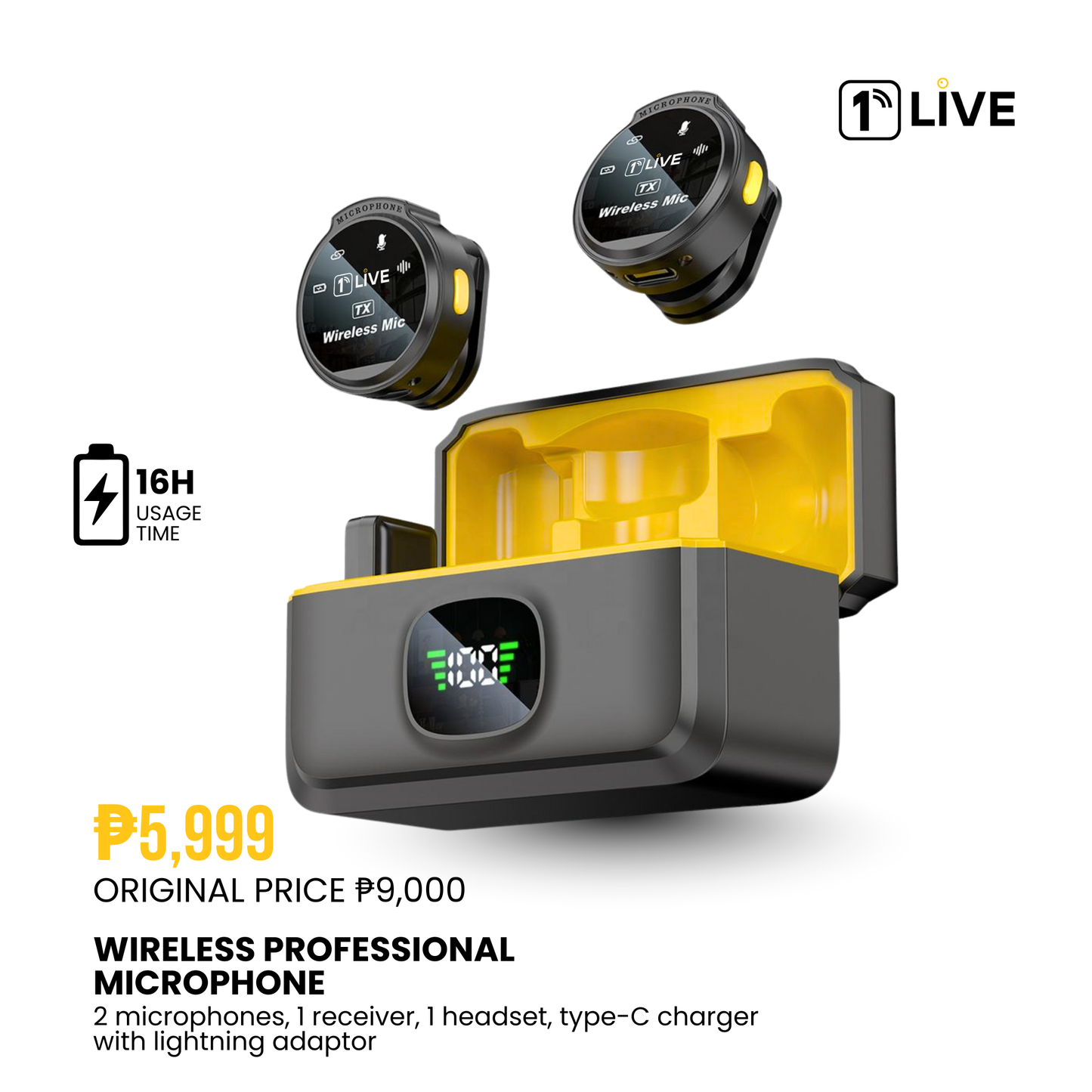 1LIVE WIRELESS PROFESSIONAL MICROPHONE